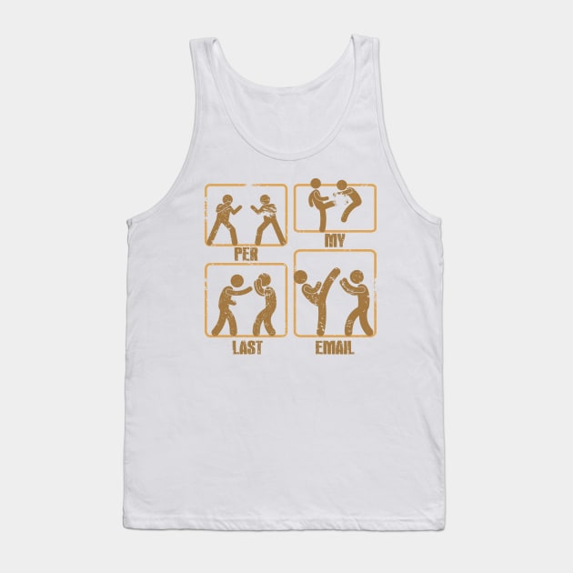 Per-My-Last-Email Tank Top by Quincey Abstract Designs